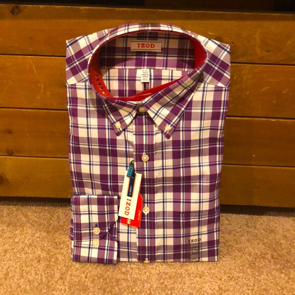 IZOD men’s button down NWT 34/35
